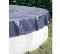 WERKA PRO Telo di Protezione 140g/m2 Piscina Fuori Terra Rotonda Telone Ø 4,20 m per Piscina Ø 3,60 m