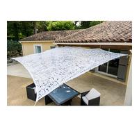 WERKA PRO Telo d'ombra Forato Bianco 3 x 3m