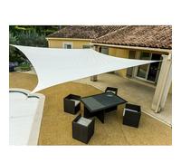 WERKA PRO Telo ombreggiante Quadrato in Poliestere Color Crema 3,6 x 3,6