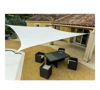 WERKA PRO Telo ombreggiante Quadrato in Poliestere Color Crema 5 m