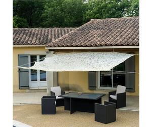 WERKA PRO Telo ombreggiante Traforato Beige 120 g/m2 3 x 3m