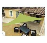 WERKA PRO Telo ombreggiante Triangolare Verde 3,6 x 3,6 x 3,6 m