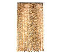 WERKA PRO Tenda a Chenille Marrone e Bianco 90 x 220 cm