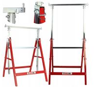 Werkböcke 2er Set Pieghevole Altezza Regolabile Acciaio Cavalletti Lavoro 150kg