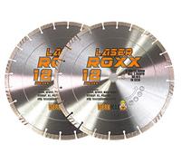Werkmax Disco diamantato Laser Roxx 350 x 25,4 mm, set da 2 pezzi, universale, cemento, nuovo sviluppo