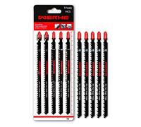 WERKON Lame per Seghetto Alternativo T744D, 180 mm, HCS Acciaio, Set da 10