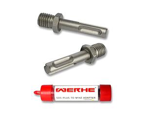 Werkon Professional SDS Plus a M14 Adattatore per piastra portadisco per spazzole metalliche