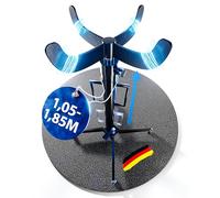 WERKTHOR Sollevatore per ingranaggi, 500 kg, idraulico e regolabile, 113 - 195 cm, sollevatore motore per officina, sollevatore per ingranaggi per auto, arrotolabile con 4 ruote e pedale, colore: nero