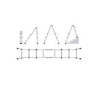 Werku scala telescopica 320 cm alluminio leggera antiscivolo