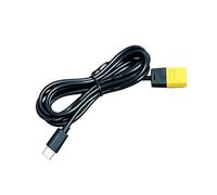 WERKWEN Cavo di alimentazione XT60M a tipo C, 1,5 m | Cavo connettore a due estremità per configurazioni desktop, copertura esterna in PVC, bobina di stoccaggio flessibile