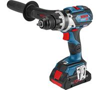 Werkzeug-Set: Akku-Bohrschrauber 18 Volt 110 Nm mit 2 Akkus 5,0 Ah, Ladegerät und Bit-Set (Boxed)
