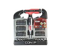 Masidef member of the würth group Mini cricchetto a T con Inserti e bussole, Set pz, 48 Pezzi