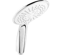 Werkzeyt - Doccetta "Carballo", diametro testa 110 mm, cromata, 5 tipi di getto: normale, soft e massaggio, anticalcare e risparmio idrico, soffione per doccia e vasca da bagno, SA330594