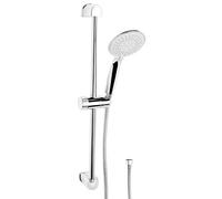 Werkzeyt - Set doccia "Carballo" - doccetta 110 mm - 5 tipi di getto: normale, morbido e massaggiante - inserto anticalcare e risparmio idrico - tubo doccia da 150 cm - asta da parete 60 cm / SA330593