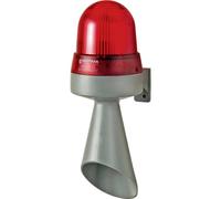 Werma Signaltechnik Segnalatore combinato LED 424.120.75 Rosso Luce continua 24
