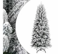 WERNBUPS Albero di Natale artificiale con bianco caldo, PVC, PE e supporto | Design pieghevole per un facile montaggio, robusta base in acciaio, punte in PVC e PE, riutilizzabili ogni anno