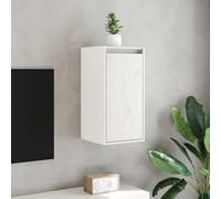 WERNBUPS Armadio da parete bianco, 30 x 30 x 60 cm, in legno massello di | Decorativo e pratico, utilizzabile come mobile TV, lavabile con un panno umido, per libri e ornamenti