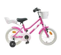 WERNBUPS Bicicletta per bambini da 16 pollici con parafango viola, telaio in acciaio, sella confortevole, reggisella telescopico, impugnature in gomma antiscivolo, per giovani ciclisti