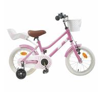 WERNBUPS Bicicletta per bambini da 16 pollici con parafango viola, telaio in acciaio, sella confortevole, reggisella telescopico, impugnature in gomma antiscivolo, per giovani ciclisti