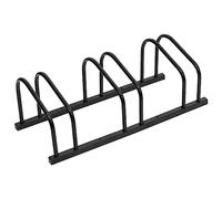 WERNBUPS Portabiciclette in acciaio zincato per garage e giardino, stabile supporto per 2 biciclette, con funzione antifurto tramite ancoraggio a terra