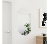 WERNBUPS Specchio da parete 100 x 50 cm, in vetro, senza cornice, per | Design senza cornice, altamente riflettente, vetro di alta qualità, minimalista, versatile