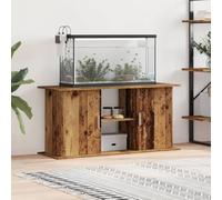 WERNBUPS Supporto per acquario, in legno, 121 x 41 x 58 cm, stabile con 3 ripiani, scaffale per acquario per mangime e accessori, design moderno