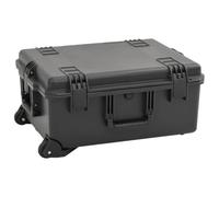 WERNBUPS Trolley porta attrezzi con inserti in schiuma, valigetta rigida nera, valigetta degli attrezzi con ruote in robusto polipropilene, impermeabile, antipolvere e infrangibile, include due, Nero