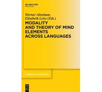 Werner Abraham Modality and Theory of Mind Elements across La (Copertina rigida)