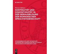 Werner Bahner Kontinuität Und Diskontinuität in Der Herausbil (Copertina rigida)