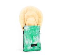WERNER CHRIST Babyy, sacco nanna in pelliccia di agnello OSLO ICONIC LINE per navicella - Sacco nanna invernale in pelliccia medica (da 0 a 6 mesi) per borsa da trasporto, ovetto, passeggino, verde