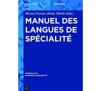 Werner Forner Manuel Des Langues de Spécialité (Copertina rigida)