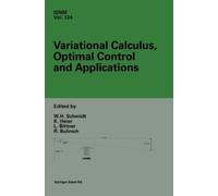 Werner H. Schmi Variational Calculus, Optimal Control and App (Copertina rigida)
