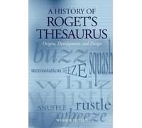 Werner Hüllen A History of Roget's Thesaurus (Tascabile)