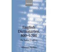 Werner Hüllen English Dictionaries, 800-1700 (Tascabile)