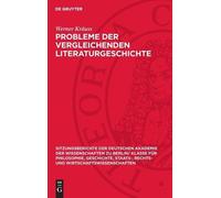 Werner Kräuss Probleme Der Vergleichenden Literaturgeschichte (Copertina rigida)