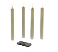 Werner Voß - Set 4 Candele senza fiamma LED 24,5 cm