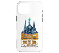 Wernigerode, Harz,municipio storico, disegno, Germania Custodia per iPhone 16 Pro Max