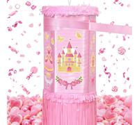 WERNNSAI Pinata da principessa, decorazione di compleanno rosa per ragazze