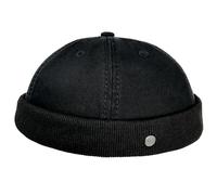 WEROR Dockercap Uomo - Berretto da pescatore - Berretto da marinaio Docker Cap - Berretto in cotone - lavorato a maglia - WEROR-281.1, Nero , Taglia unica