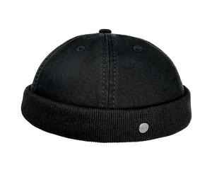 WEROR Dockercap Uomo - Berretto da pescatore - Berretto da marinaio Docker Cap - Berretto in cotone - lavorato a maglia - WEROR-281.1, Nero , Taglia unica