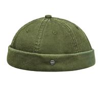WEROR Dockercap Uomo - Berretto da pescatore - Cappello da marinaio - Berretto in cotone - lavorato a maglia - WEROR-451.1, oliva, Taglia unica