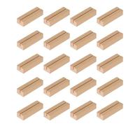 Werownsgso 20 segnaposto in legno, per menu, per biglietti, in legno, per cartoline, per matrimoni, banchetti e feste, compleanni (10 x 3 x 2 cm)