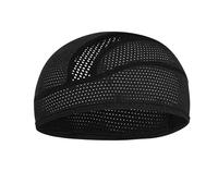 Werownsgso Cuffia rinfrescante per casco sottocasco, in rete, ad asciugatura rapida, assorbe il sudore, traspirante, fascia per il sudore adatta per uomini e donne, colore nero
