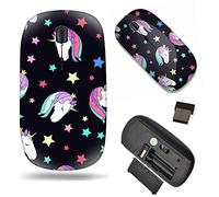 WERPOWER Unique Pattern Optical Mice Mobile Wireless Mouse 2.4G Portable for Notebook, PC, Laptop, Computer - Colorful Kids Pattern.