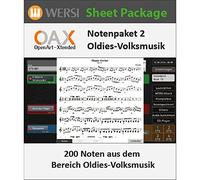Wersi OAX Sheet Music 2 - German Oldies and Folkmusic - Activation Key - Organ Software