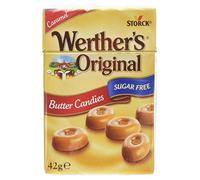Werther's Original Caramelle al burro al caramello senza zucchero, 42 g
