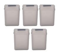 Wertygh - Custodia in plastica per hard disk IDE SATA HDD da 3,5", 5 pezzi, colore: Grigio