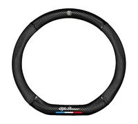 WERTYUV Auto Coprivolante, per Alfa Romeo Stelvio 2017-2023 Impermeabile Inodore Durevoli Copri Volante Pelle Auto Antiscivolo Ultraleggero Confortevole,B