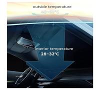 WERTYUV Auto Parabrezza Parasole, per Peugeot Traveller Protezione Polvere Raffreddamento Pieghevole e Portabil Copertura Protezione Visiera