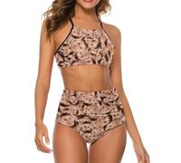 WERWAES Bikini Donna Personalizzato con Foto del Viso, Costume Due Pezzi Divertente e Personalizzabile, Ideale per Spiaggia e Party in Piscina - Disponibile con Copricostume Opzionale